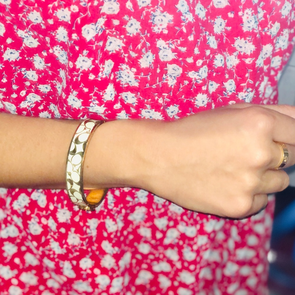 Coach Gold & White Bracelet